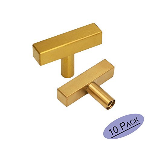 goldenwarm Brushed Brass Cabinet Knobs Gold Kitchen Hardware Pulls - LS1212GD Si - Cabinet Knobs ...