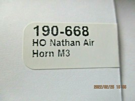 Cal Scale # 190-668 Nathan Air Horn M3 1 Per Pack HO-Scale image 2