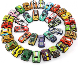 36 Pack Pull Back Cars, Friction Mini Toy Cars Fun Bulk Race Car Set for... - $27.99
