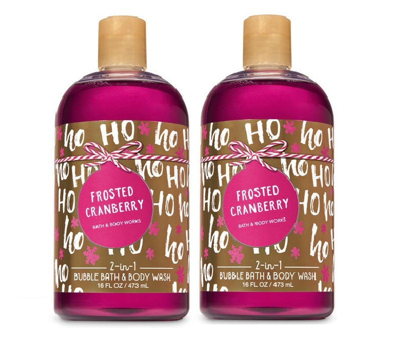 Bath & Body Works Frosted Cranberry 2 in 1 Body Wash Lot of 2 Body