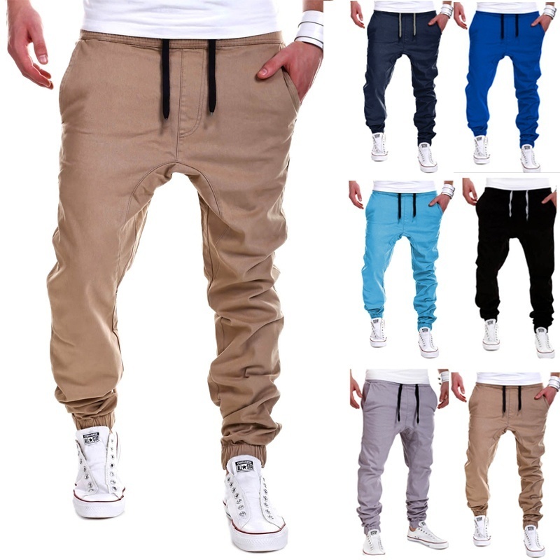 Jamickiki New Fashion Pure Color Men's Casual Pants, Feet Pants, Sport Pants. Tr