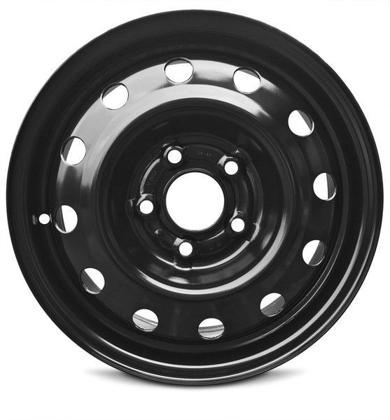 Image of Fits: New 15x5.5 Inch 5 Lug 2013-2017 Nissan NV200 Black Steel Wheel Rim 5x114.3