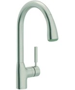 Rohl R7505STN-2 Faucet with Pull Out Spray and Metal Lever Handle, Satin... - $298.11