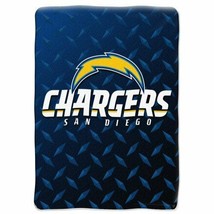 SAN DIEGO CHARGERS NFL SOFT PLUSH NORTHWEST THROW BED BLANKET TWIN / FULL SIZE