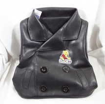 Walt Disney Winnie The Pooh Black Faux Leather Vest Backpack Bag Childrens - $24.99