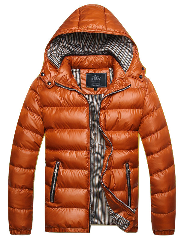 Men's Quilted Puffer Jacket with Huddies Thermal Lightweight Winter ...