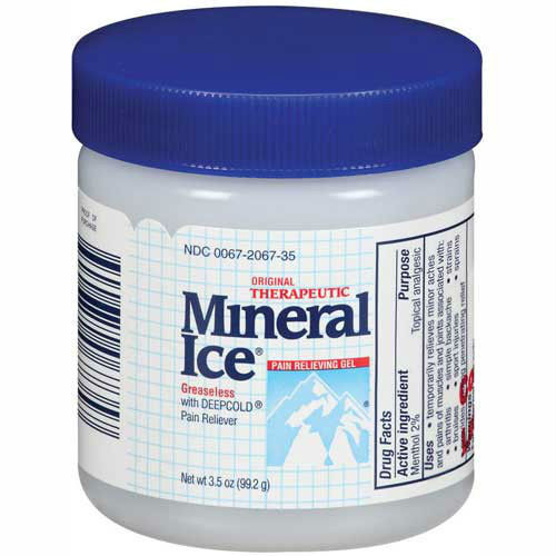 Mineral Ice Therapeutic Pain Relieving Gel 3.5oz Jar - Pain & Fever Relief