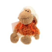 NICI Sheep Orange Jacket Stuffed Animal Dangling 6 inches 15 cm - $17.00