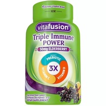 Vitafusion Triple Immune Power 50mg Elderberry Supplement Gummies - 60ct - $19.99