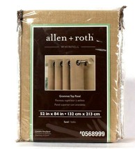 1 Count Allen & Roth 0568999 Whinfell Sand 50" X 84" Grommet Top Panel