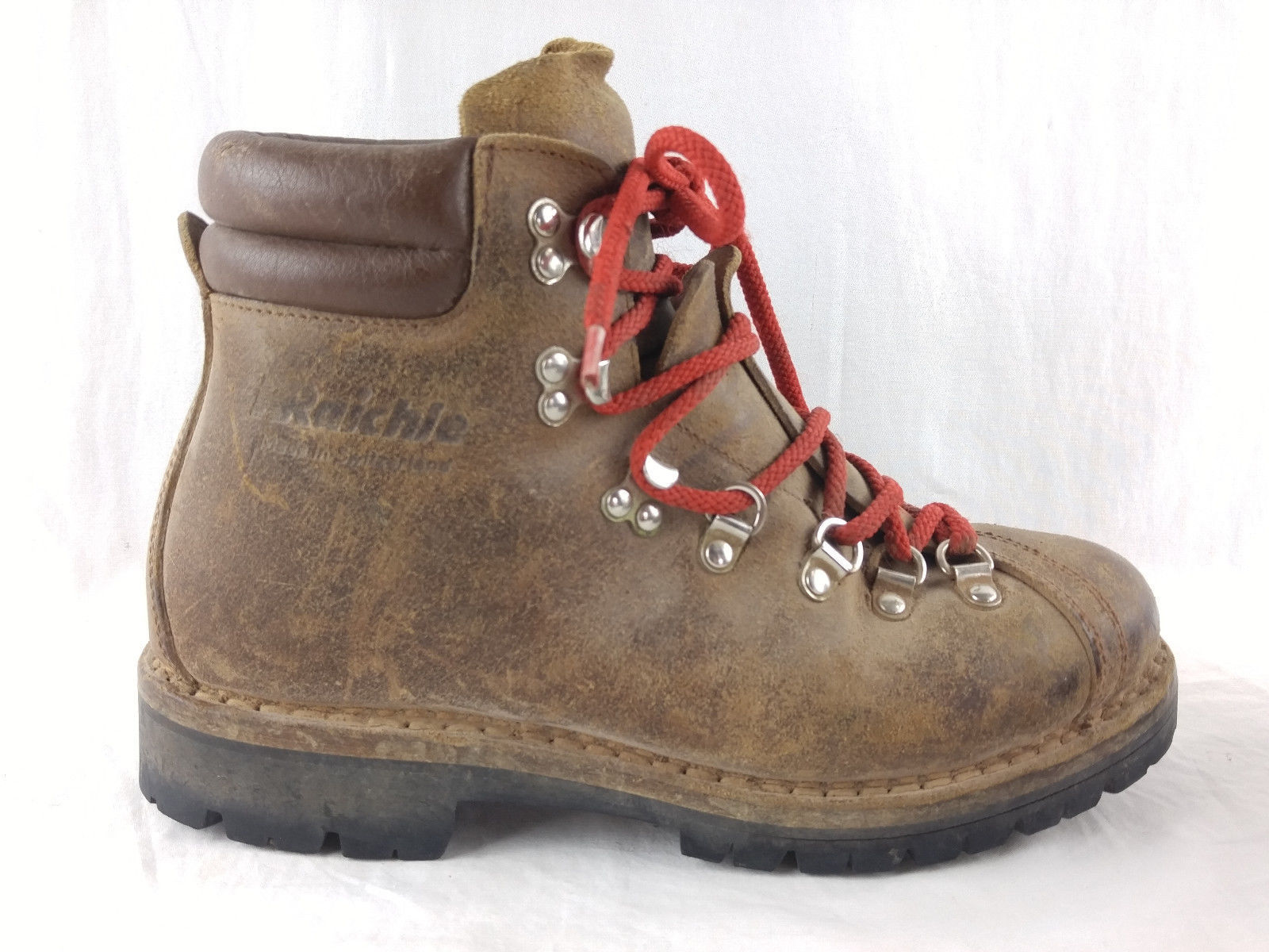 Vintage Raichle Mountain Hiking Backpacking Work Leather Men's Boots ...