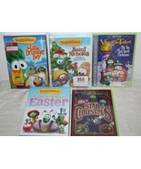 VeggieTales  Six (6) Easter and Christmas DVD&#39;s 3 Brand New Sealed 2 dis... - $24.74