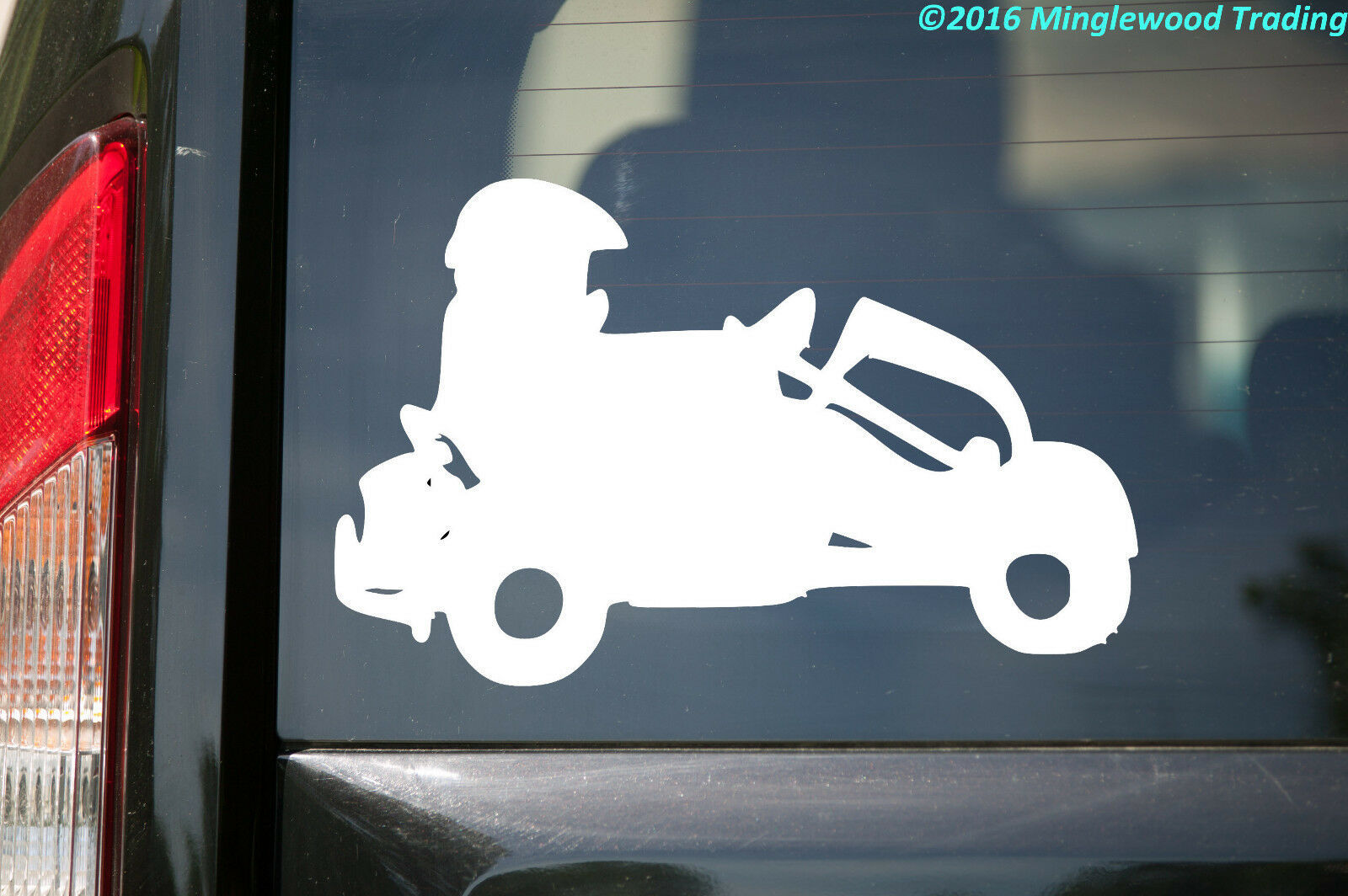 Go Kart Go-Cart Racing Superkart Karting - Vinyl Decal Sticker - 5.5 x 3.5