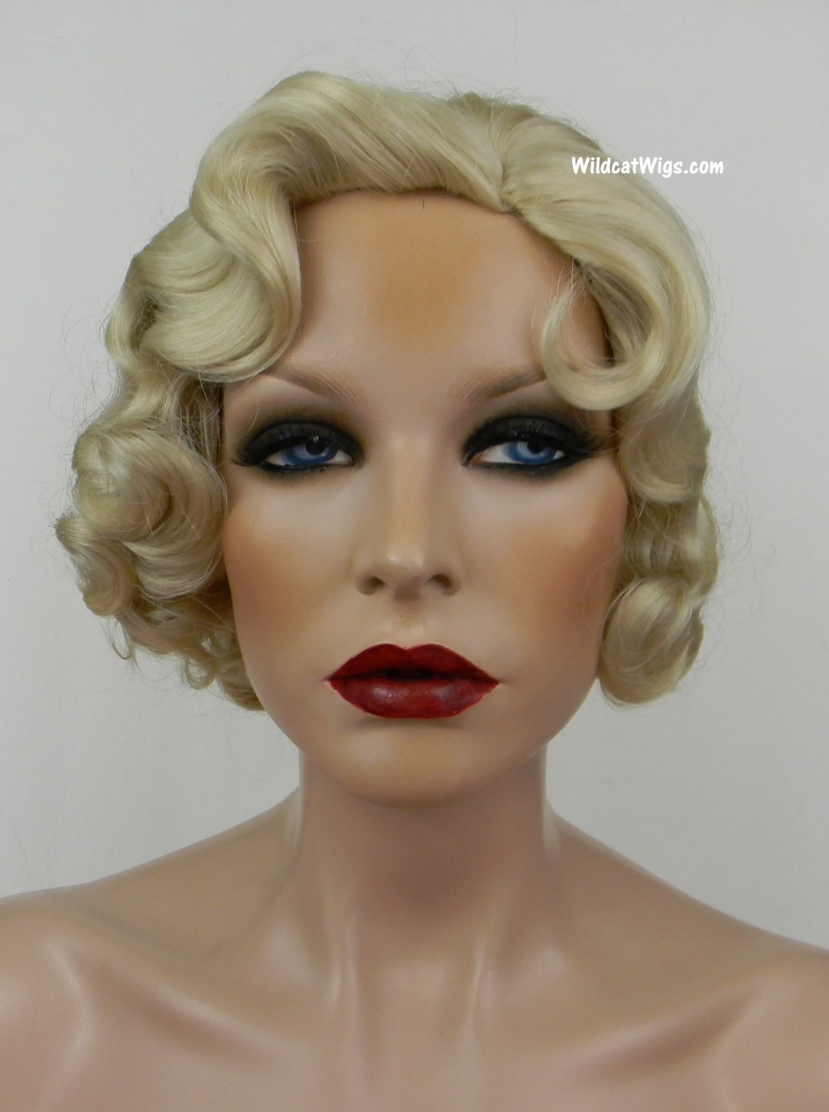 Fingerwave Quality Wig, Rose. Color 613 Pale Blonde. DOWNTON ABBEY