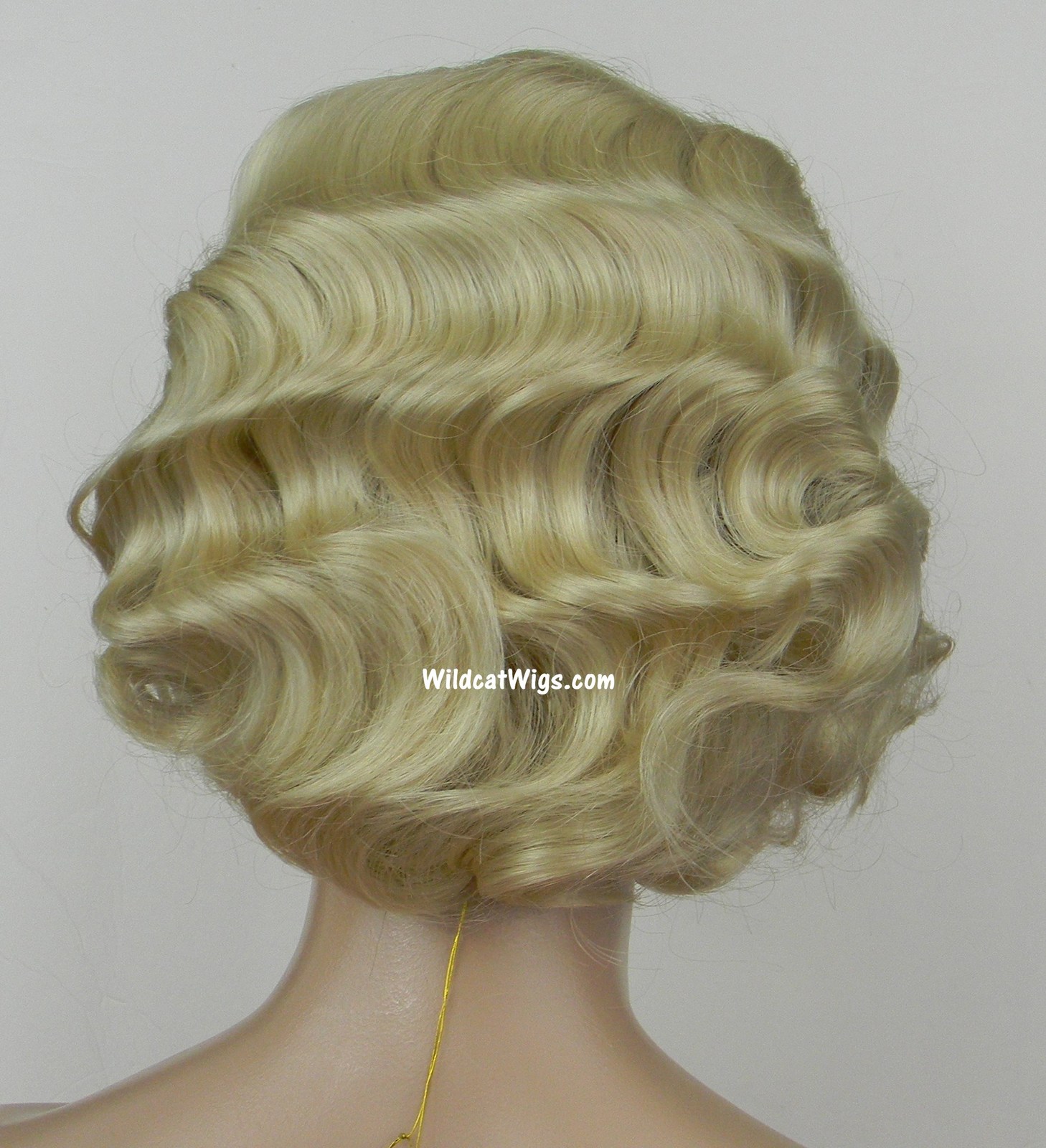Fingerwave Quality Wig, Rose. Color 613 Pale Blonde. DOWNTON ABBEY