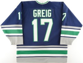 Any Name Number Springfield Indians Retro Hockey Jersey Navy Blue Any Size image 2