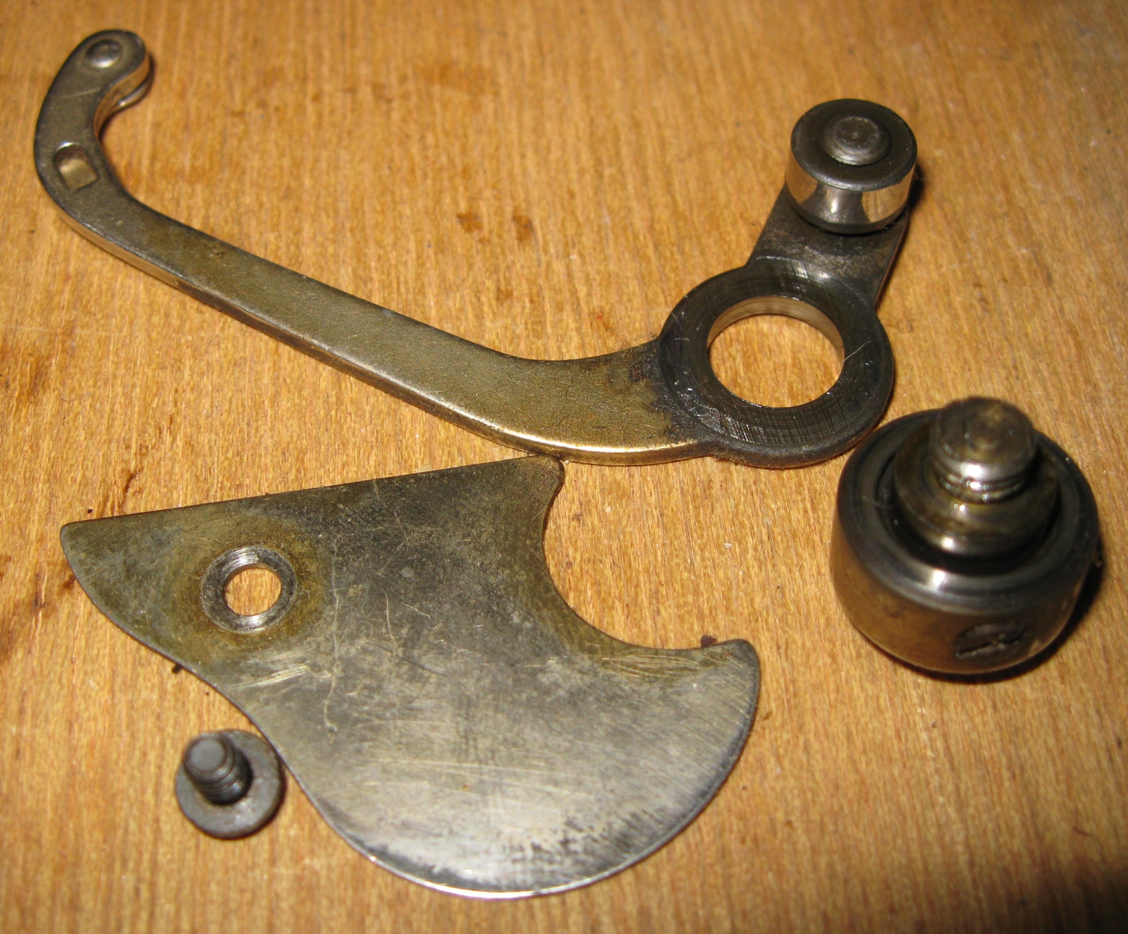 White Rotary Slack Thread Take-Up Lever w/Cover & Screw - Sewing