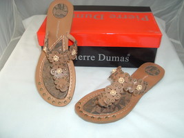 Woman&#39;s Camel Sandals traction tread by Pierre Dumas &quot;Hayden&quot; NEW Free S... - $15.99