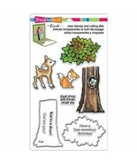 STAMPENDOUS Clear Stamps &amp; Cutting Dies - In The Woods - Deer, Fox, Tree... - $7.92
