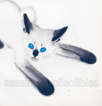 2 Kitten Studies by Clare Turlay Newberry 1930s Playing Siamese Cat Kitten & Gir - $6.99