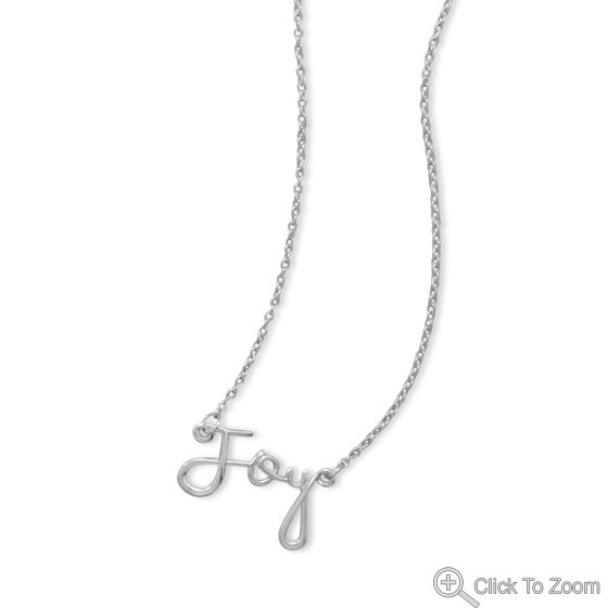 Sterling Silver joy Necklace Precious Metal without Stones