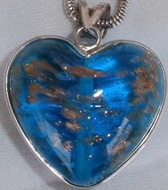 Turquoise gold morano heart a thumb200