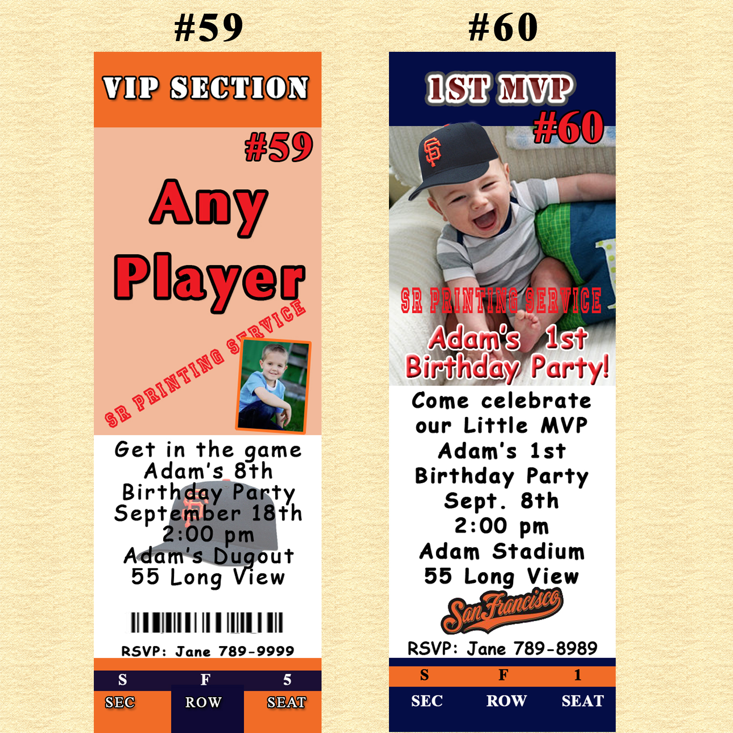 Sf Giants Birthday Invitations 8