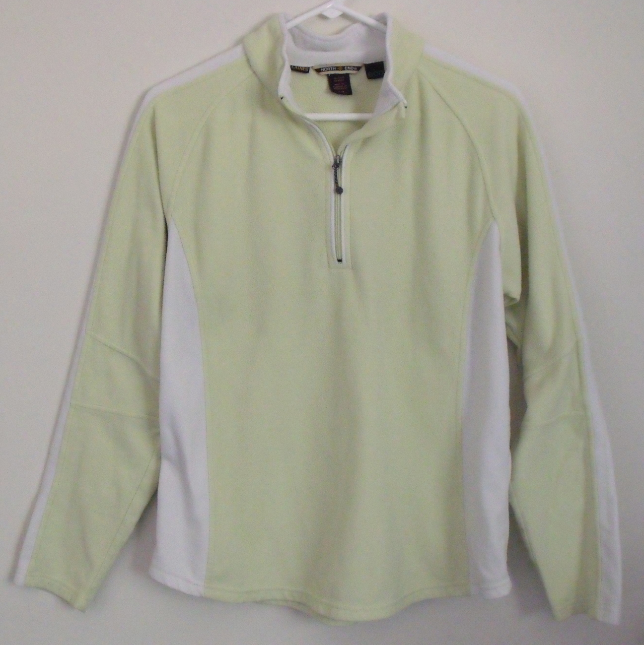 lime green quarter zip
