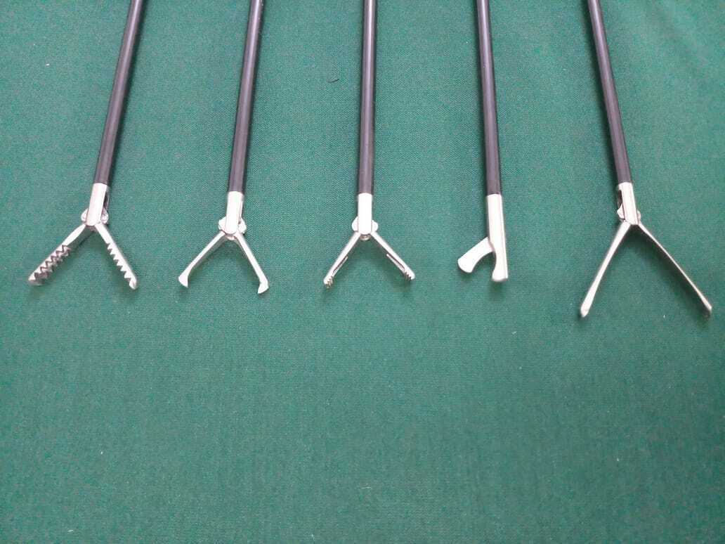 Laparoscopic Tenaculum Atraumatic Grasper Inserts Forceps Allis Clamp