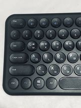 inote Korean English Bluetooth Slim Keyboard Wireless Compact Mini (Black) image 8