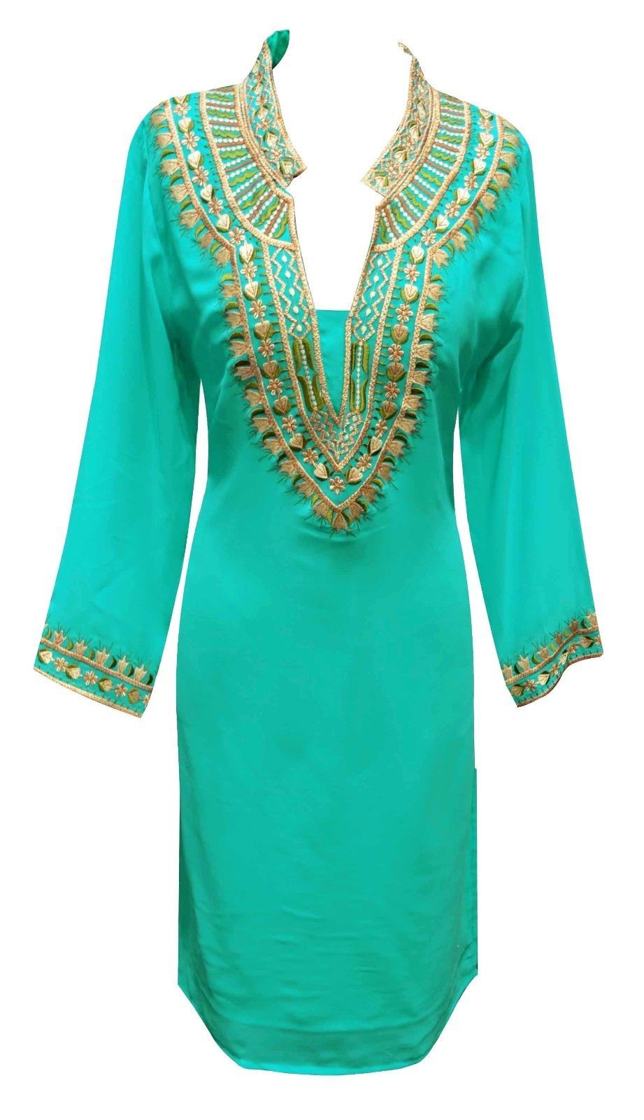 Women's Tunic Kurti tops kurta Bollywood Party wear heavy thread ...