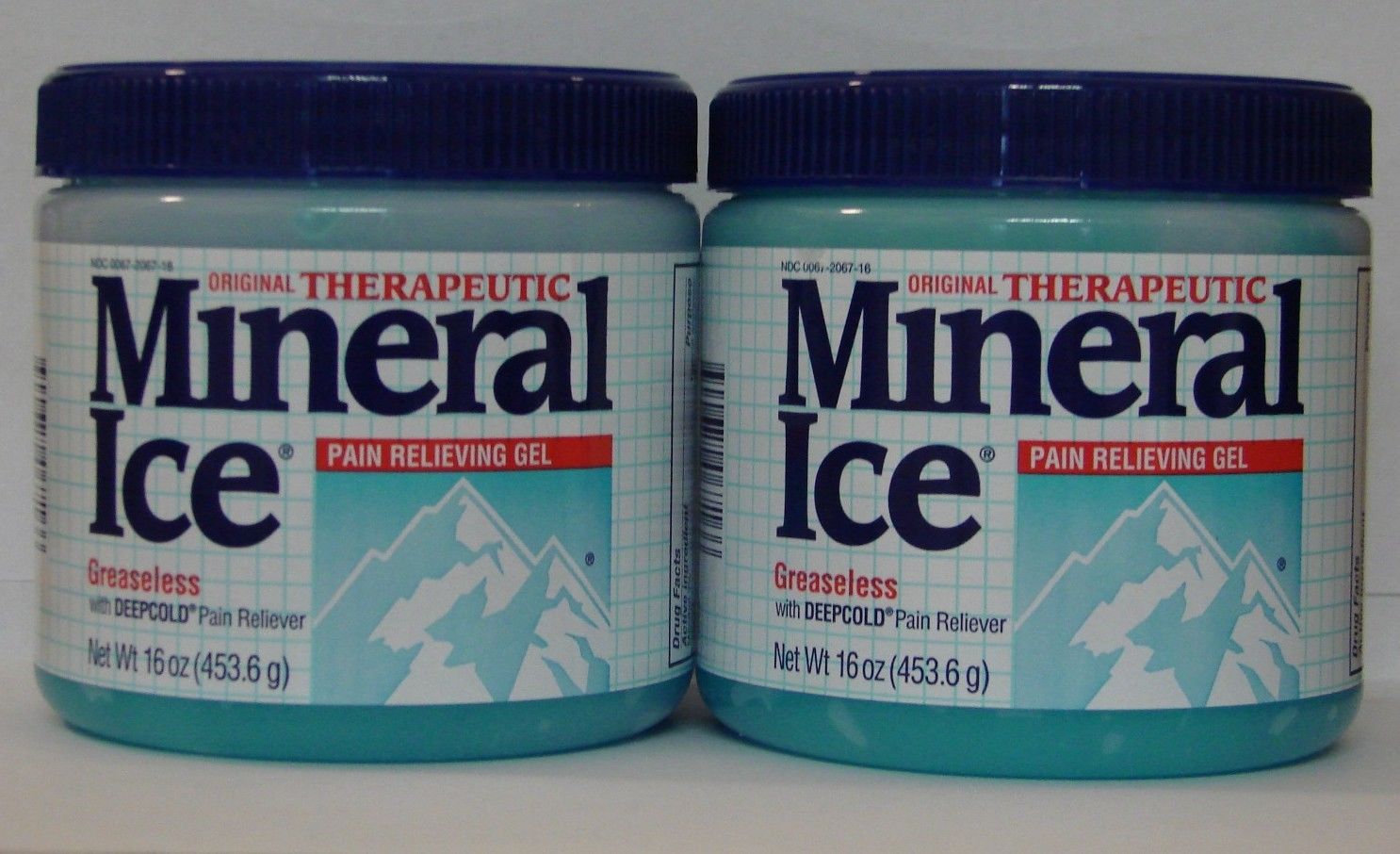 Mineral Ice Therapeutic Pain Relieving Gel 16oz Jar -2 Pack - Pain ...