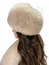 Fox Fur Collar 47' (120cm) + Tails as Wristbands / Headband And Hat Set Saga Fur image 6