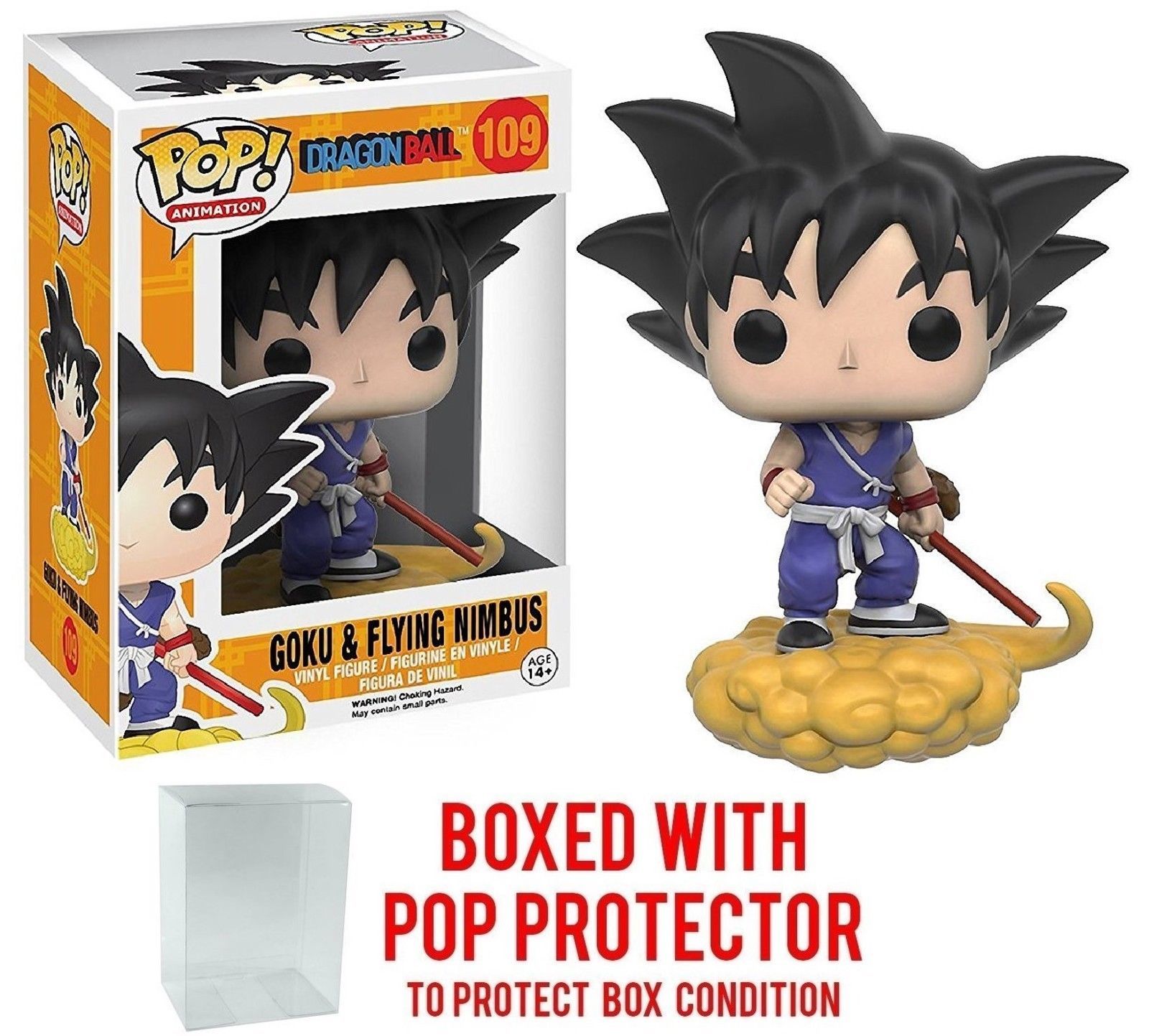 FREE POP PROTECTOR FUNKO POP DRAGON BALL Z TRUNKS VINYL FIGURE