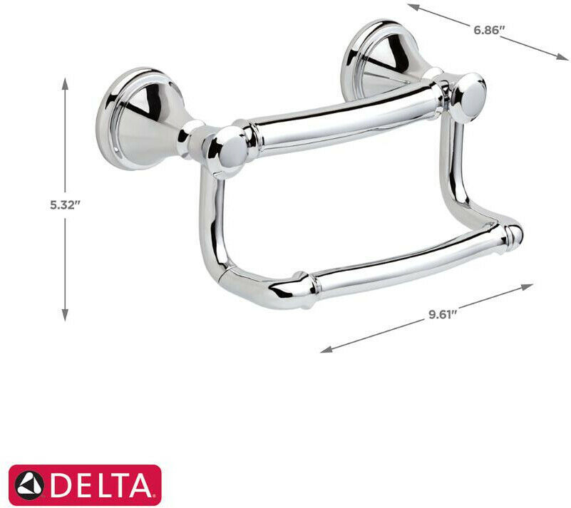 Delta Toilet Paper Holder RustResistant Mounting Hardware Polished