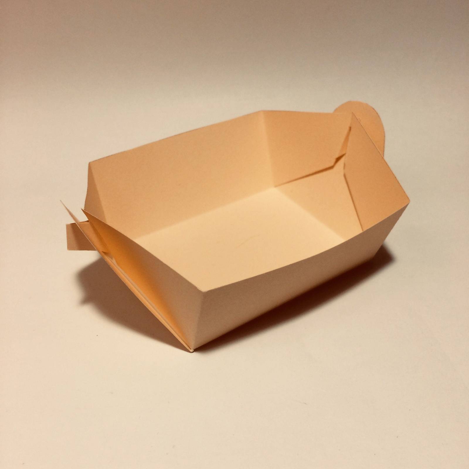 Paper tray template, cookie tray, snack and similar items