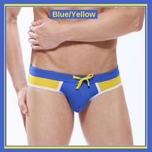 Men's Six Bi-Color Bikini Fashion Swimming Briefs w/ Drawstring Manview Brand image 7
