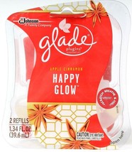 Glade Plug Ins Scented Oil Refills Apple Cinnamon Happy Glow 2 Refills
