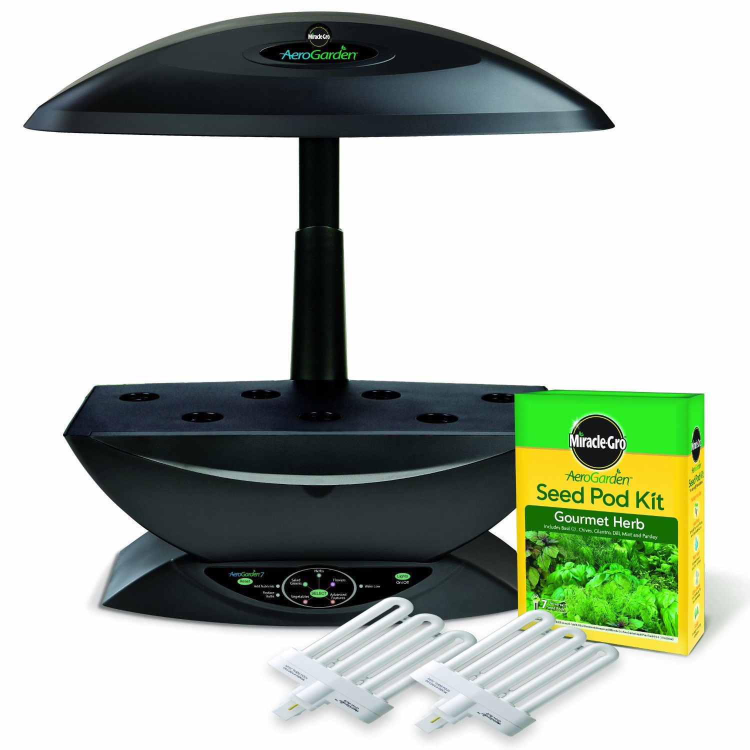 New Miracle Gro Indoor Aerogarden System+Free 7 Pod Herb Seed Starter ...