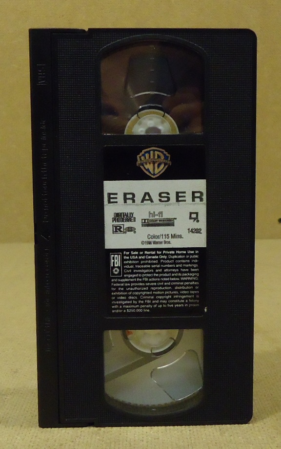 Warner Bros. The Eraser VHS Movie * Plastic * VHS Tapes