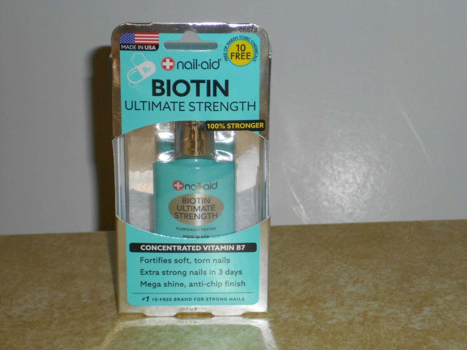 Nail Aid Biotin Ultimate Strength Vit B7 Clear Polish 08873 Nail