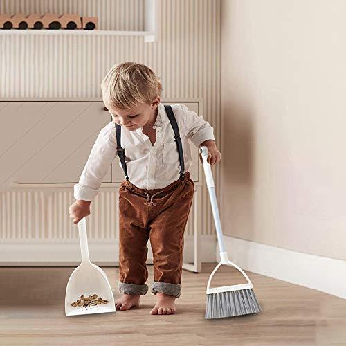 Kids Mini Broom and Dustpan Set Small Toddlers Broom for Boys and