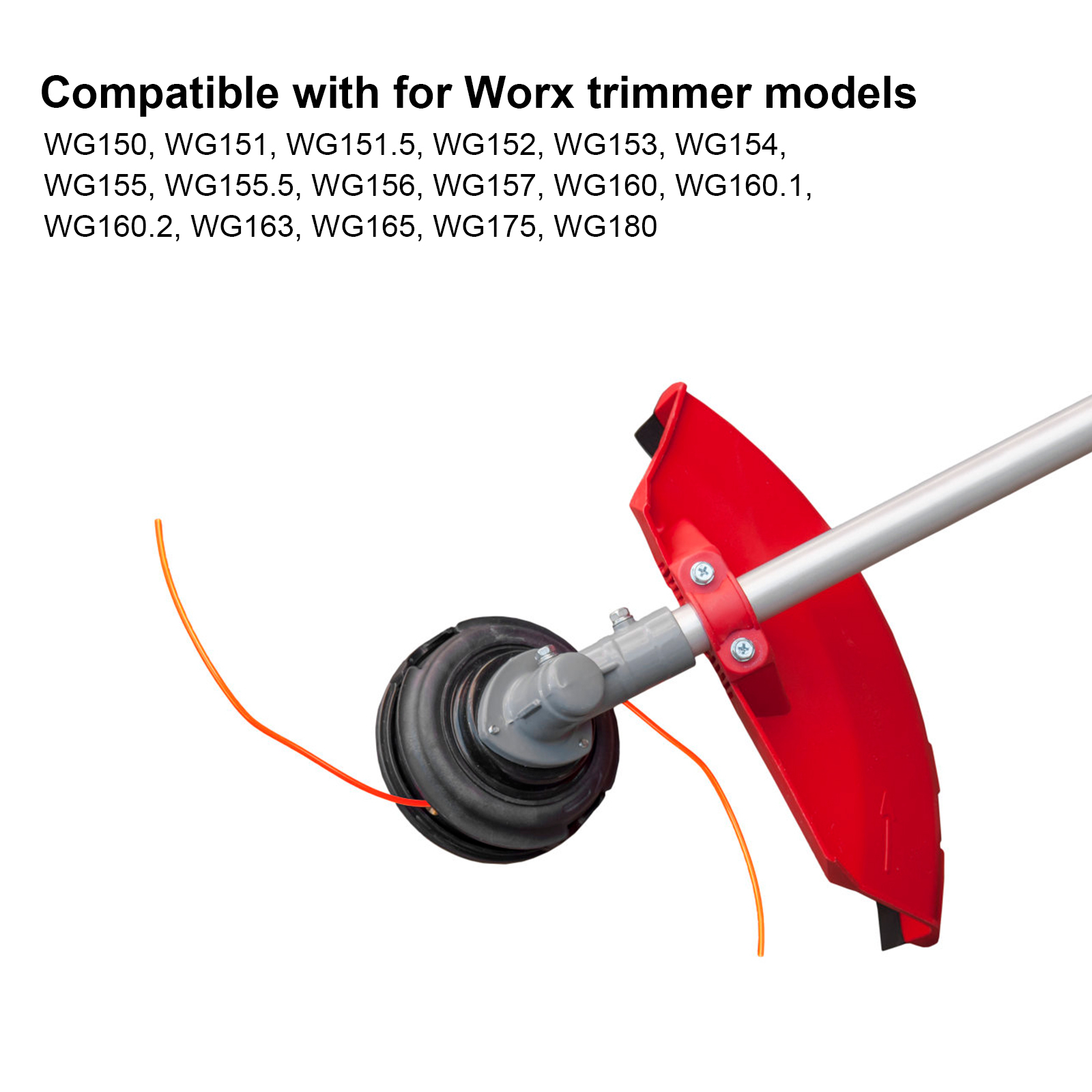 WORX WA0010 Replacement Grass Trimmer Spool Line+Spool Cap Cover,10ft