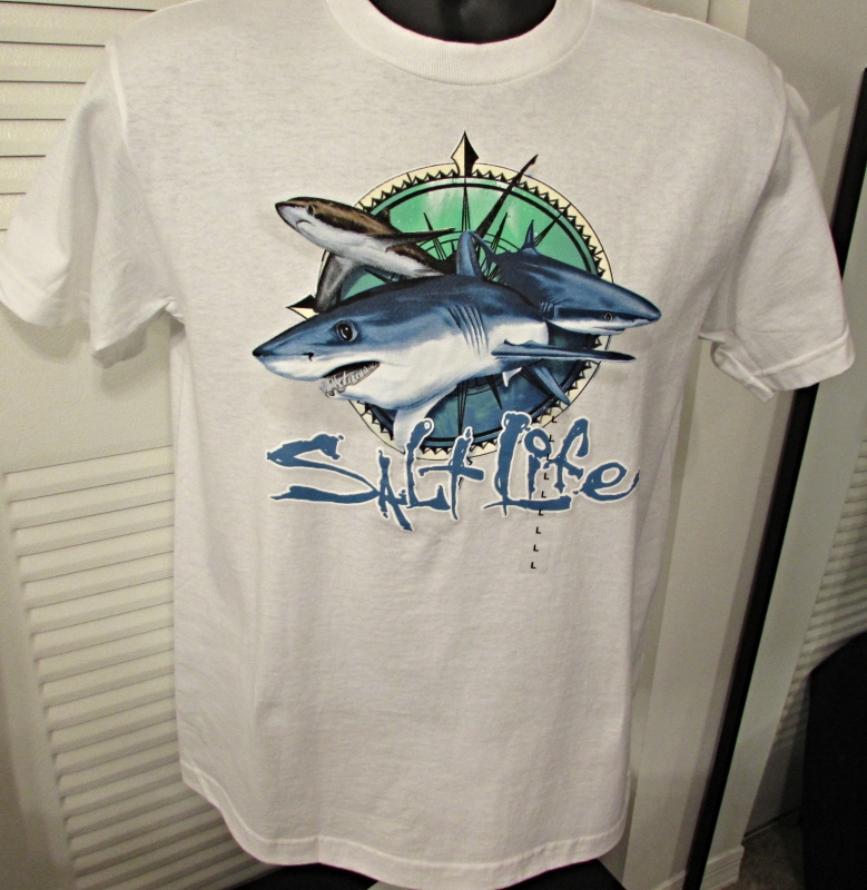 NWT Salt Life Graphic T-Shirt (Sharks) Size: L - Boys/Youth - Tops ...