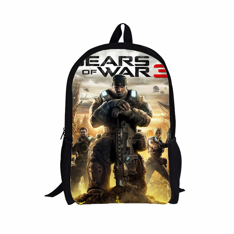 Gears of War 3 16" School Book Bag Backpack Bags
