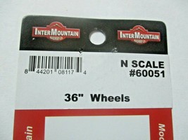 Intermountain # 60051 Metal 36" Wheelsets, Axle length .554" 12 Axles N-Scale image 2