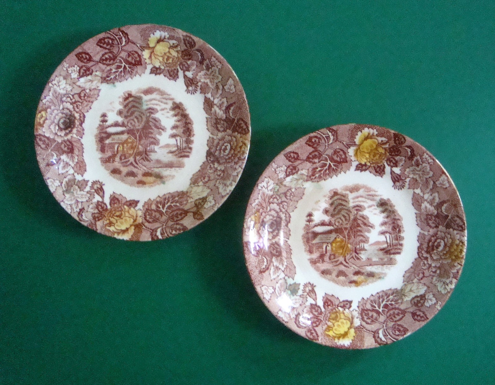 Nasco Mountain Woodland Saucers, set of two Cups & Saucers