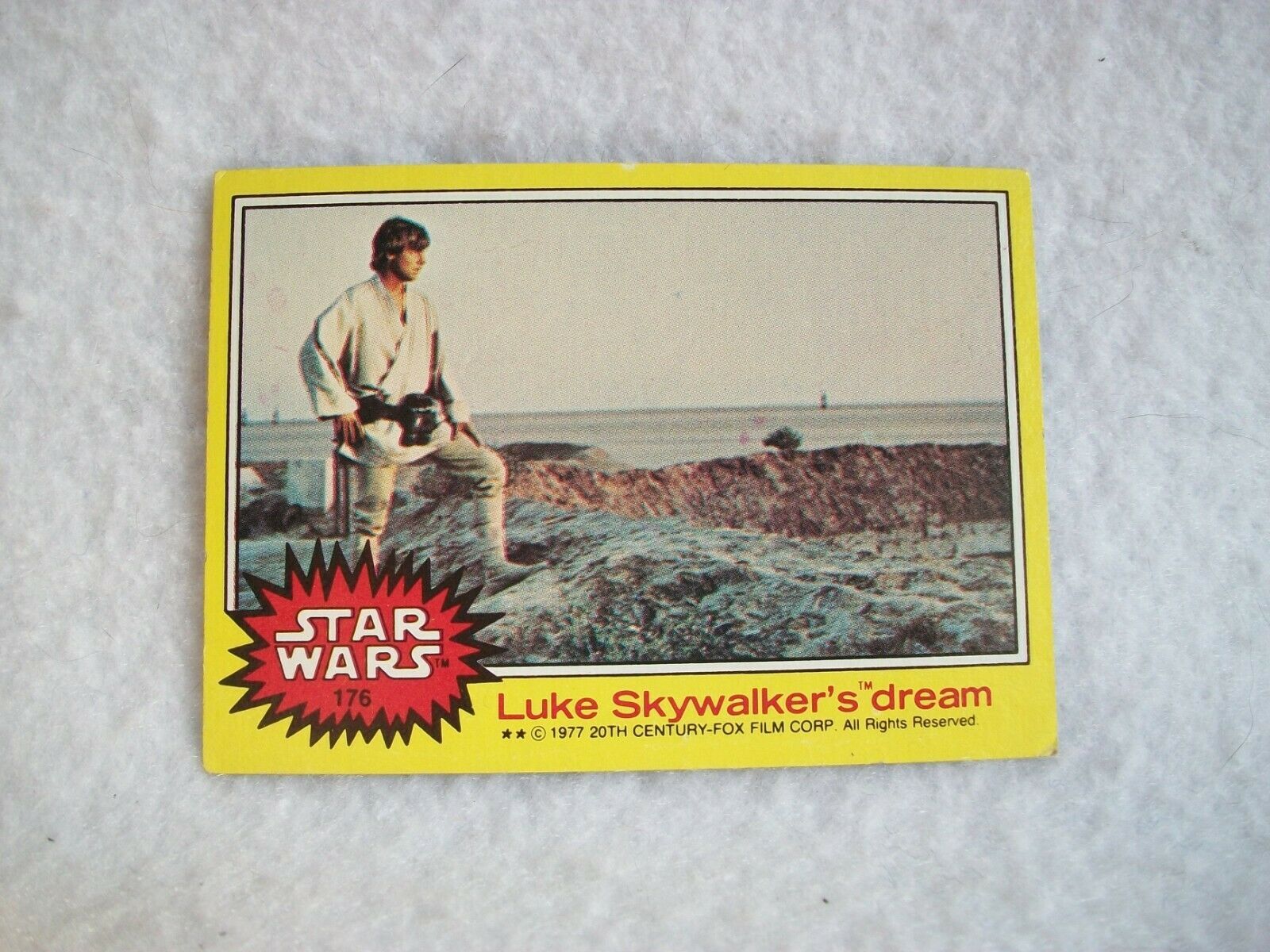 star wars trading cards 1977 orange