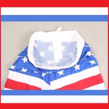 Men's All American USA Flag Swim Beach Board Trunks in Red White n Blue or Black image 3