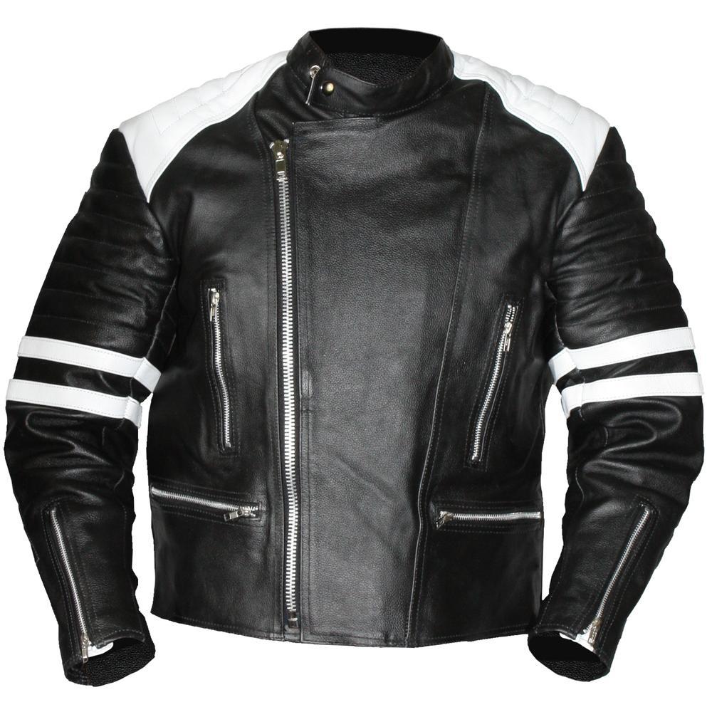 MEN LEATHER JACKET OLD SCHOOL , BOMBER LEATHER JACKET, PLUS SIZE DRESS ...